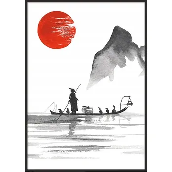 Obraz OBRAZ PLAKÁT V RÁMU 43x33 cm Japonsko P722