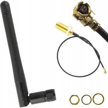 MSalamon WiFi anténa 2.4GHz 3dBi, ohebná, s kabelem pro ESP32