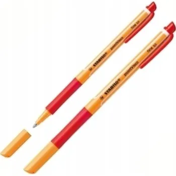 Kuličkové pero Stabilo červené