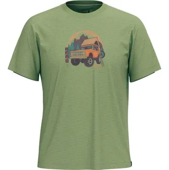 Pánské tričko Pánské triko Smartwool LONG WEEKEND SHORT SLEEVE GRAPHIC TEE S Zelená, Mix