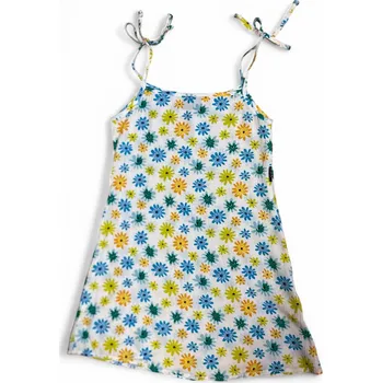 Dívčí šaty Šaty pro holky ramínkové 122-146, velikost 128, Barva Bílá, Složení materiálu 100% Bavlna