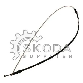 Lanko parkovací brzdy Tažné lanko, parkovací brzda ŠKODA Original OEM 3T0 609 721D
