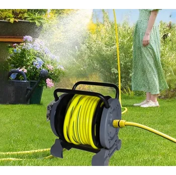 Držák na zahradní hadici Deminas | Praktická zahradní hadice s navijákem – kompletní set