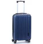 Malý cestovní kufr do letadla, skořepinový, ABS, 40 l, Worldline 623 tmavě modrá