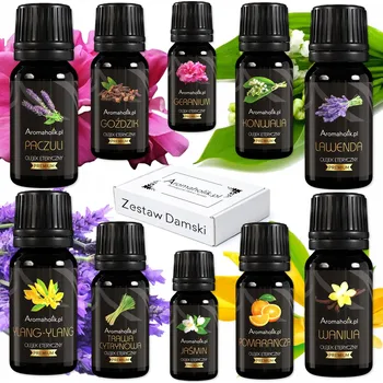 Sada esenciálních olejů Aromaholik 10x10 ml pro aromaterapii