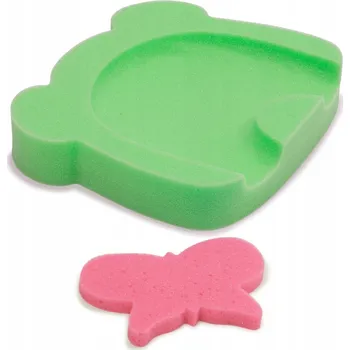 Lehátko do vany Do koupele PODLOŽKA SEDÁTKO pro děti do vany - zelená + houbička