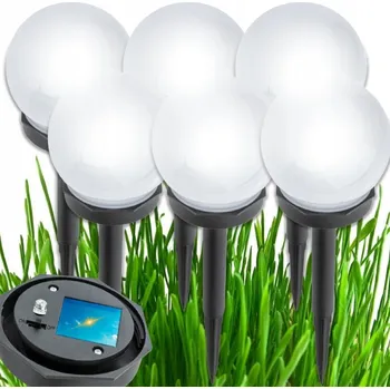 Venkovní osvětlení Solární lampa SDYM k zapuštění, bílá, 33 cm, 6 ks