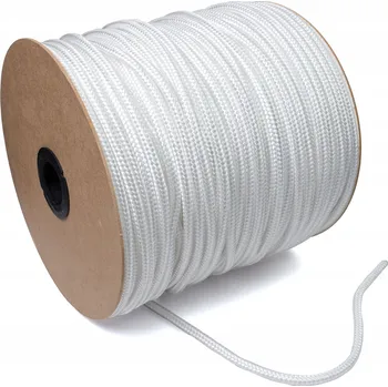 Lany POLYPROPYLENOVÉ LANO BÍLÉ Pletené Silné Lanko 12mm 10M