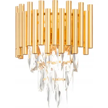 Nástěnné svítidlo Luxusní křišťálové nástěnné svítidlo Luxury WSC016 Zlaté
