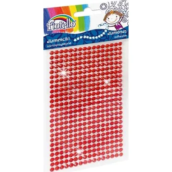 Vrták Fiorello samolepicí Malé Diamanty červené 400 ks