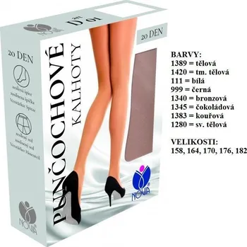 Dámské punčochy Punčochové kalhoty NOVIA D01 Velikost: 164/108 barva 1383 - KOUŘOVÁ