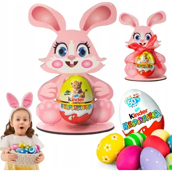 Velikonoční dekorace VELIKONOČNÍ ZAJÍČEK NA VAJÍČKO KINDER PRO DĚTI DO ŠKOLKY A ŠKOLY