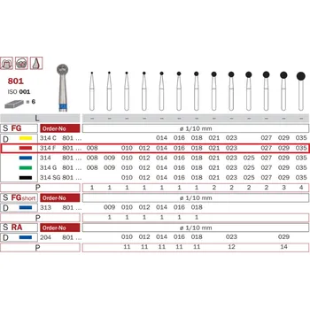 Vánoční dekorace Diaswiss 801 červená, 6ks/balení - 025 mm