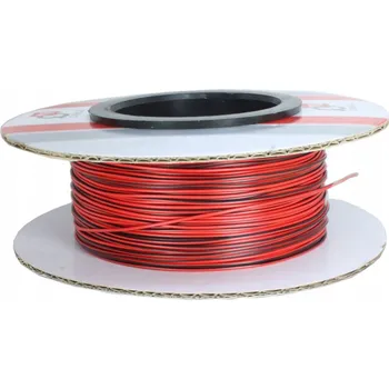 elektrický kabel Kabel FLRY-B 0,5mm2 100 metrů červeno-černý (červený/černý)