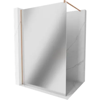 Mexen Kioto sprchová stěna Walk-in 70 x 200 cm, zrcadlo 8 mm, kartáčovaná měď - 800-070-101-65-50 Sprchové stěny
