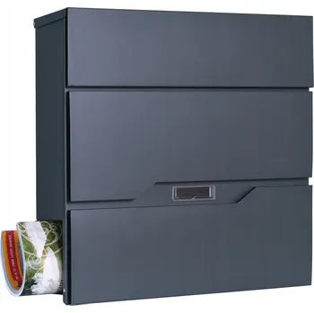 Poštovní schránka Poštovní schránka se schránkou na noviny šedá