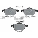 Sada brzdových destiček, kotoučová brzda BENDIX Braking BPD1073