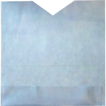 rouška Pacientská rouška papírová modrá s kapsou 40 x 40 cm (50 ks)