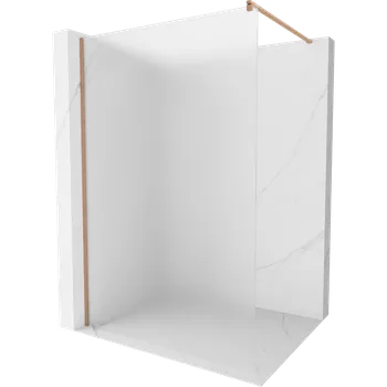 Mexen Kioto sprchová stěna Walk-in 110 x 200 cm, matné 8 mm, kartáčovaná měď - 800-110-101-65-30 Sprchové stěny
