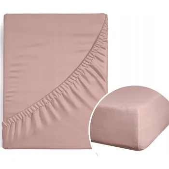 Prostěradlo Prostěradlo s gumou Eurofirany bavlněný satén 160 x 200 cm