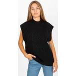Černá pletená vesta D90027Z90816A3-black Velikost: M/L