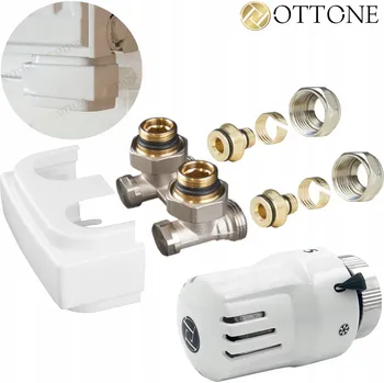 Zabezpečení domácnosti Termostatická úhlová sada Ottone OT060903