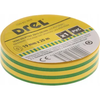 Izolační páska Páska z PVC/PVC Drel 19 mm x 20 m