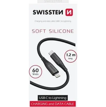 Datový kabel Datový kabel SWISSTEN USB-C / Lightning, 1,20 m, 60 W