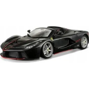 autíčko Laferrari HRAČKOVÉ AUTO Aperta Black VOZIDLO Měřítko 1:24 BBURAGO SOLIDNÍ