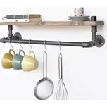 ASIR Kuchyňská polička BORURAF ořech