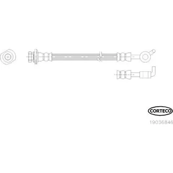 Brzdová hadice Brzdová hadice CORTECO 19036846