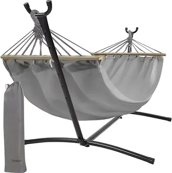 Houpací síť Gardlov 25466 200 x 150 cm šedá