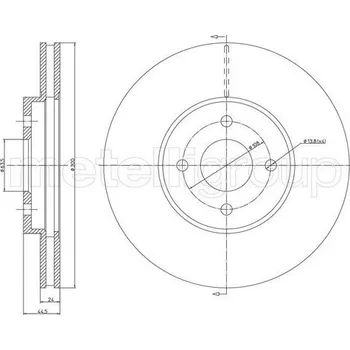 Brzdový kotouč Brzdový kotouč METELLI 23-1673C