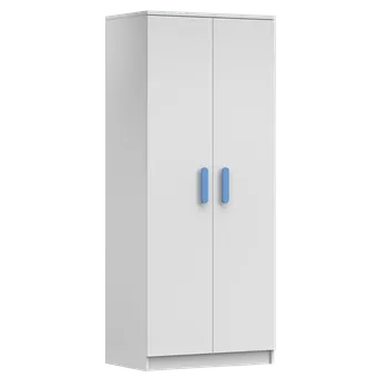 Dětská skříň Nábytek PEGAS s.r.o. Šatní skříň 2D SMYK I - 06, Bílá Mat/Modrá