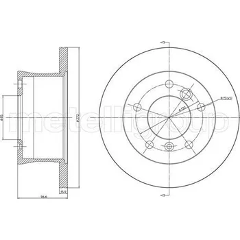 Brzdový kotouč Brzdový kotouč METELLI 23-0492