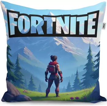 Polštář Dekorační polštář FORTNITE Horská krajina - Sablio - 40x40 cm