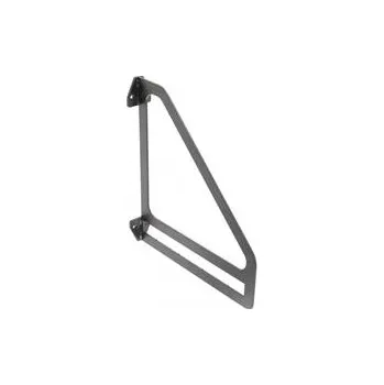 Nábytkové kování GTV Podpěra police INGRID, 26x23 cm, černá matná