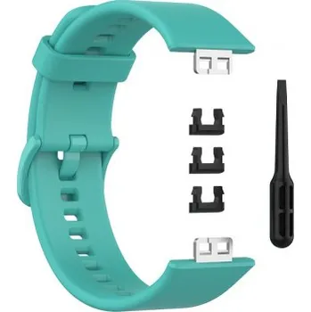 Řemínek na hodinky BSTRAP | BStrap Silicone reminek na Huawei Watch Fit, teal (SHU005C05)