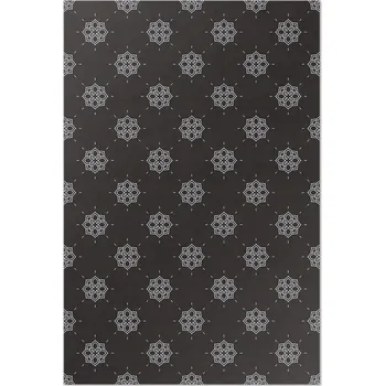 Koberec Moderní vinylový Koberec do bytu Lineární květy pravidelný vzor 60x90 cm