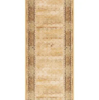 Koberec Dywilan Běhoun vlněný Omega Lava Medový Šíře: 100 cm