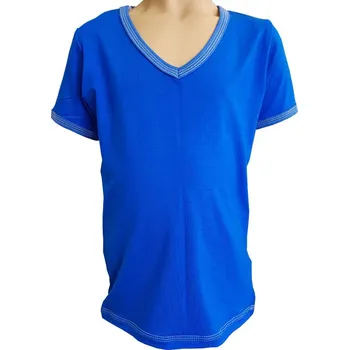 FARMERS® Dámské tričko V BAMBUS royal blue krátký rukáv Velikost: XS dámské