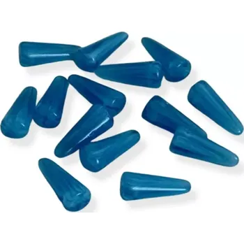 Korálek Korálky skleněné modré trny - 20 ks