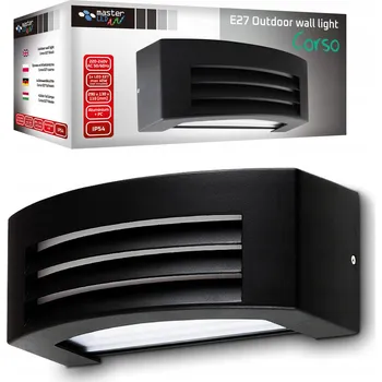 Venkovní osvětlení Venkovní nástěnné svítidlo Masterled černé E27 40 W