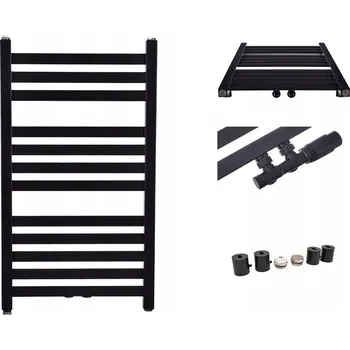 Radiátor Koupelnový radiátor vodní VINOLLI 272 W 430 x 750 mm černý