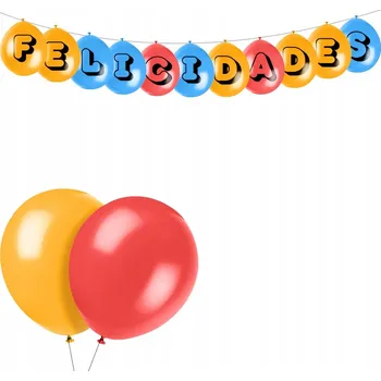 Balónek BAREVNÉ BALÓNY VELKÉ SILNÉ NAROZENINY PÁRTY SVATBA FELICIDADES x11