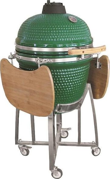 Strend Pro Grill 2212435 Gril Strend Pro Kamado Egg 21", průměr 46,7 cm, výška grilu 91 cm, zelený, 130x73x122 cm