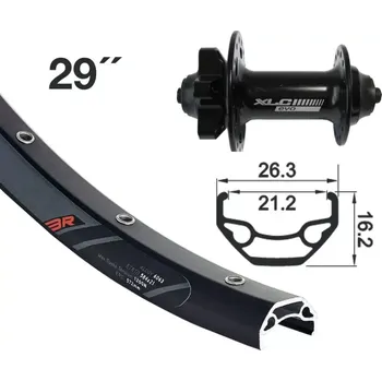 Zapletené kolo Kolo zapletené Rodi Black Rock Disc 21-622 100mm přední 32 děr