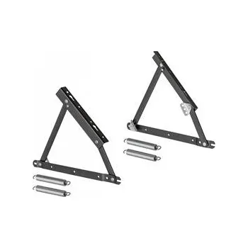 Nábytkové kování GTV Malung prodlužovací pružinový jack černý (sada 2ks - levý a pravý)