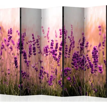 Paraván Paraván 5dílný - Levandule v dešti II