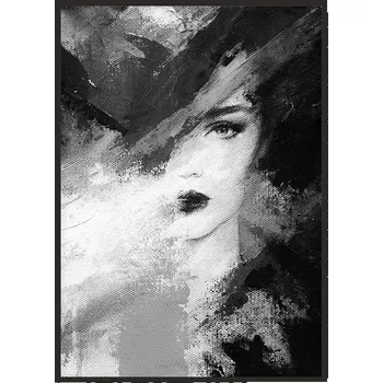 Obraz OBRAZ PLAKÁT V RÁMU 33x43 cm Dáma P1466